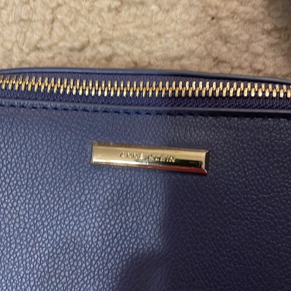 Anne Klein Blue Crossbody Bag with Adjustable Strap - Picture 2 of 4